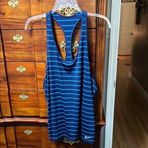 Nike Blue Scoop Neck Tank Top